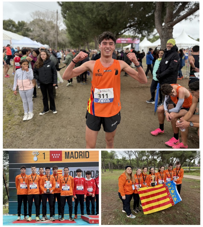 La selección valenciana sub16 y Xavi Cabanilles, campeones de España de cross/La selecció valenciana sub16 i Xavi Cabanilles, campions d'Espanya de cross